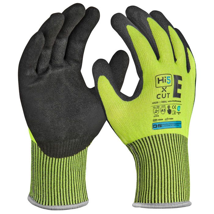 Hi5 X Cut HI535 Schnittschutzhandschuhe Nitril-Beschichtung Schnittschutzklasse E