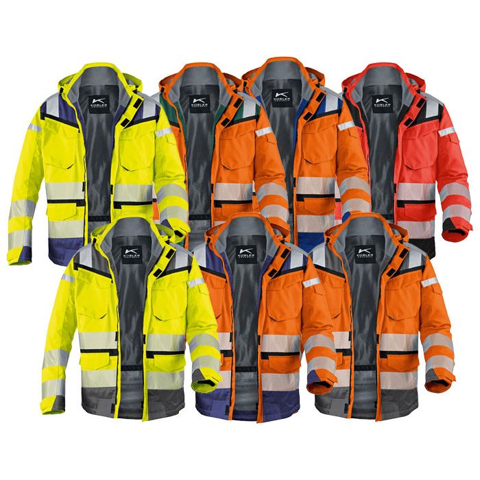 KÜBLER workwear KÜBLER Warnschutzjacke Warnjacke KÜBLER Warnschutzregenjacke REFLECTIQ 1307