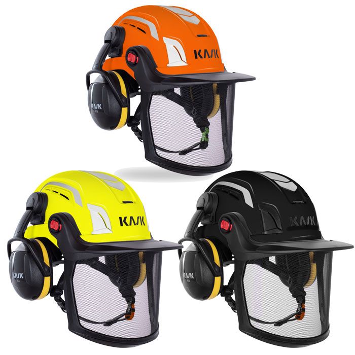 Kask Helme Zenith X AIR Combo WHE00078 Industrie-Schutzhelm | Bauhelm mit Visier+ EN50365