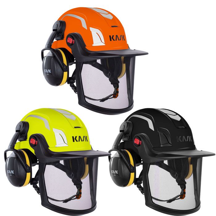 Kask Helme Zenith X Combo WHE00077 Industrie-Schutzhelm | Bauhelm mit Visier+ EN50365