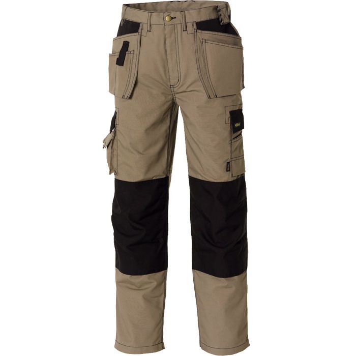 teXXor® Arbeitshose PANAMA Bundhose Canvas 270 g/m² teXXor® Arbeitskleidung - Größe 62 khaki/schwarz