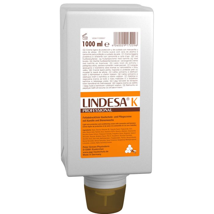 LINDESA® K Professional LINDESA® Hautschutzcreme - 1000 ml Varioflasche