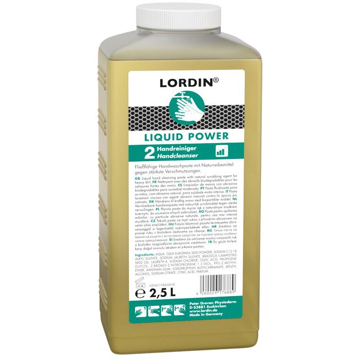 Lordin® LIQUID POWER Handwaschpaste - 2500 ml Hartflasche