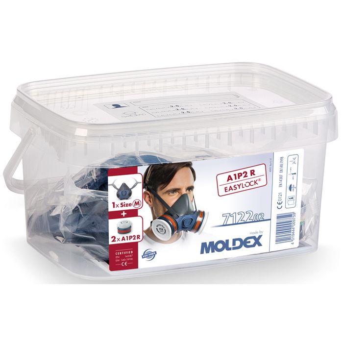 Moldex Maskenset 7122 Halbmaske Moldex 7000 und Filter A1P2 R - Atemschutzbox