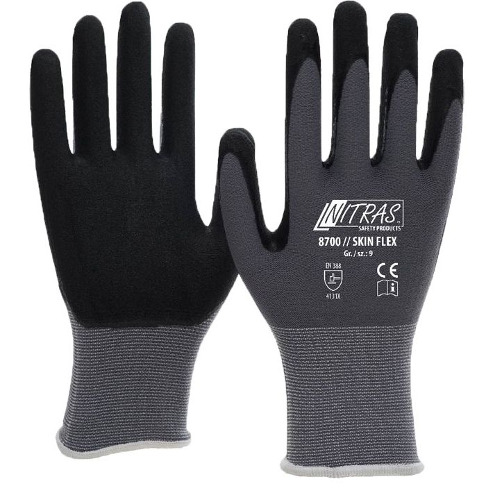 NITRAS® 8700 SKIN FLEX Montagehandschuhe mit Beschichtung NITRAS® Handschuhe
