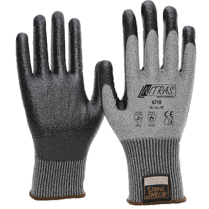 NITRAS® TAEKI 6710 schnittfeste Handschuhe Schnittschutzhandschuhe Klasse 4/C