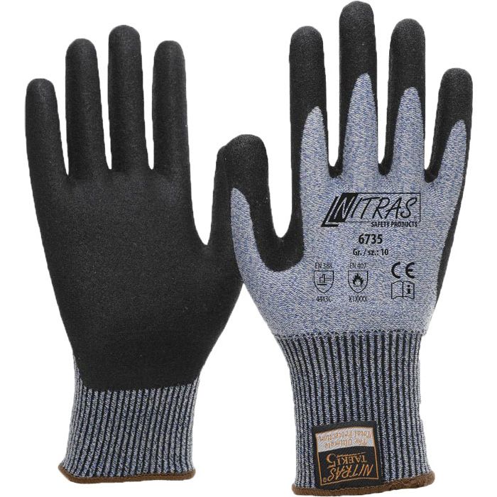 NITRAS® TAEKI 6735 schnittfeste Handschuhe Schnittschutzhandschuhe Klasse C