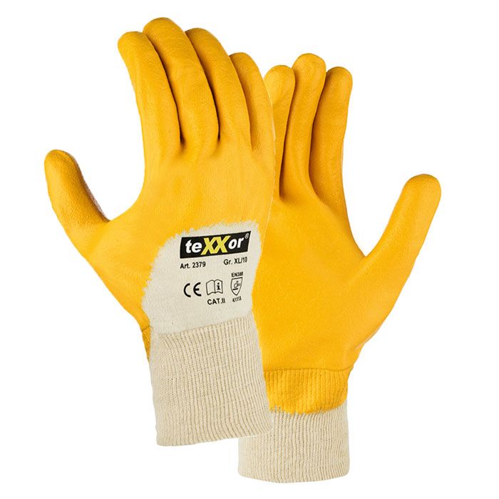 Nitril Handschuhe gelb Handschuhe Nitril teXXor® topline 2379