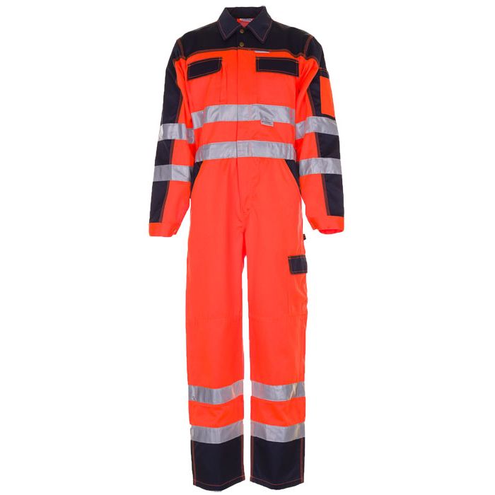 Planam Warnschutzkleidung Planam Arbeitsoverall Warnschutz-Overall orange 2036 2-farbig