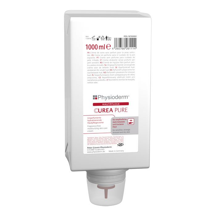 Physioderm® CUREA PURE unparfümiert Physioderm Hautpflegecreme - 1000 ml Varioflasche