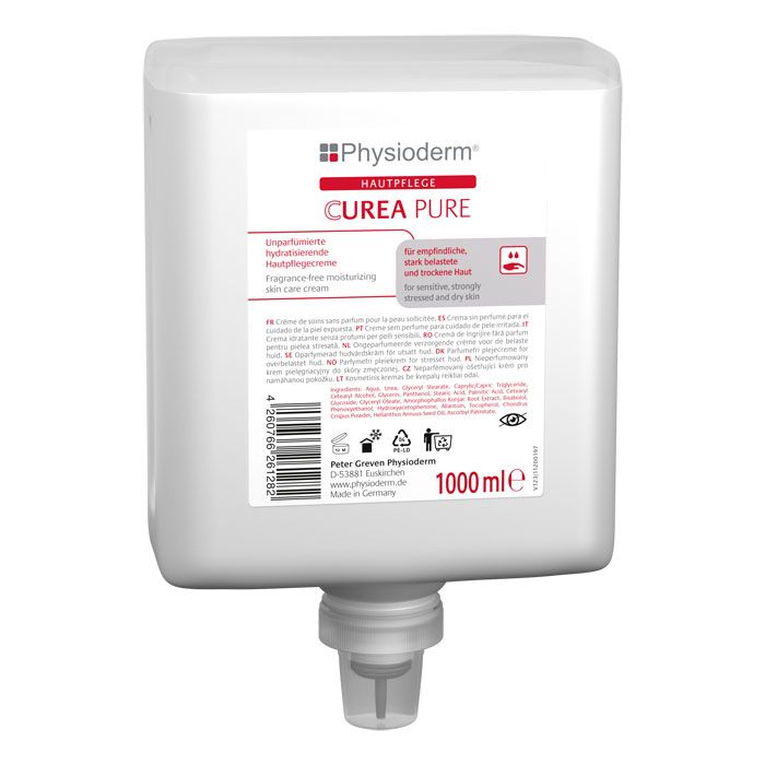 Physioderm® CUREA PURE unparfümiert Physioderm Hautpflegecreme - 1000 ml Neptuneflache