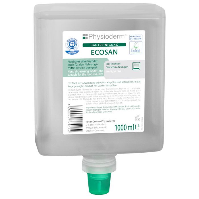 Physioderm® Ecosan® Physioderm Handreiniger - 1000 ml Neptuneflasche