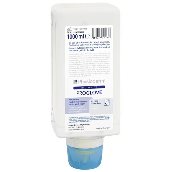 Physioderm® PROGLOVE Hautschutzcreme Physioderm Hautschutz - 1000 ml Varioflasche