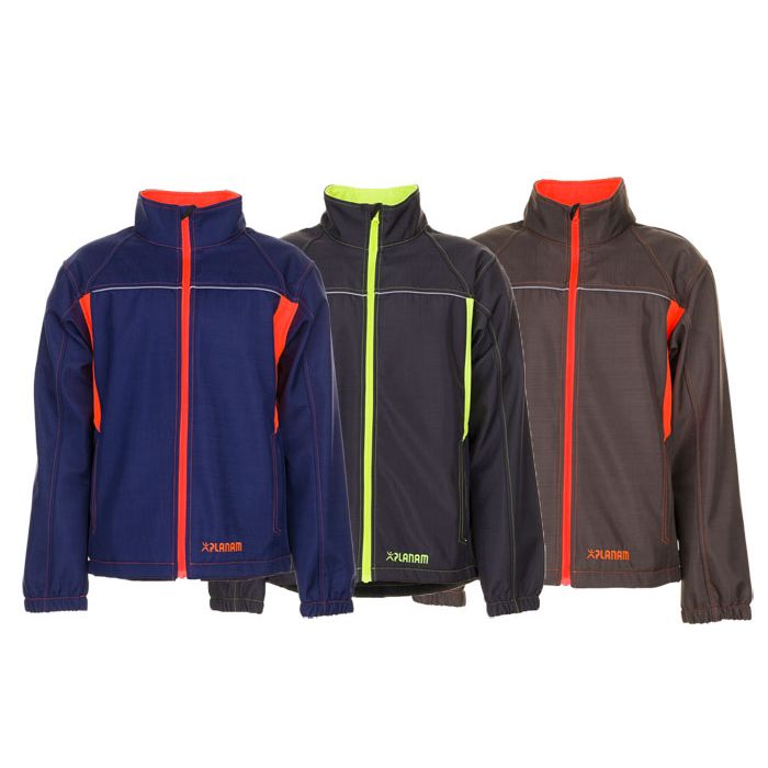 PLANAM BASALT NEON Softshell-Jacke Planam Berufsbekleidung Softshelljacke Basalt Neon