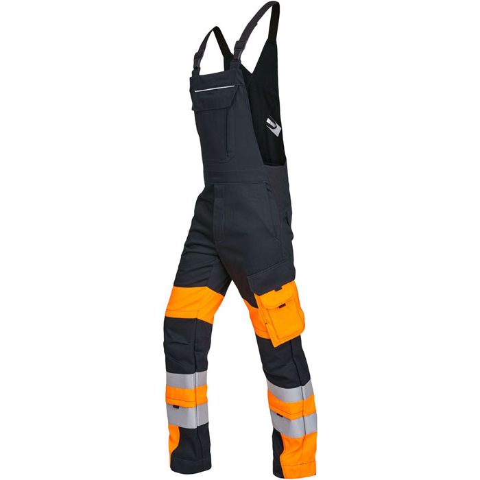 rofa® VIS-LINE I Multinorm Arbeitshose rofa® Multinormen Latzhose rofa® 6652355 visline 1- orange