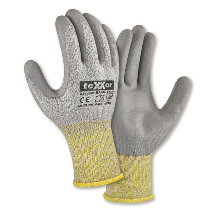 Schnittschutzhandschuhe teXXor® 2592 BASIC schnittfeste Handschuhe Klasse D
