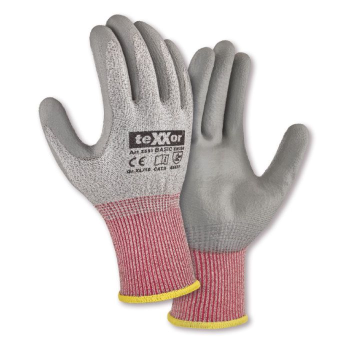 Schnittschutzhandschuhe teXXor® 2593 BASIC schnittfeste Handschuhe Klasse F