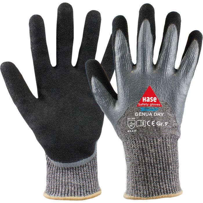 HASE GENUA Dry 508535 schnittfeste Handschuhe Schnittschutzhandschuhe Klasse F