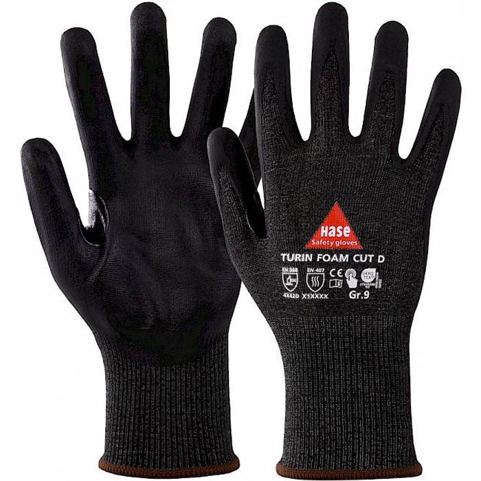 HASE TURIN Foam Cut D 508565 schnittfeste Handschuhe Schnittschutzhandschuhe Klasse D