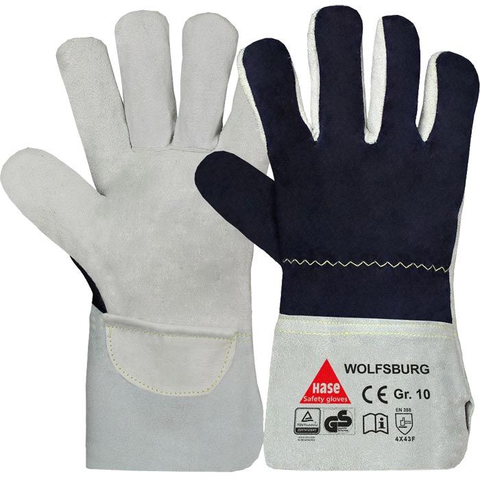 HASE Wolfsburg 850100 schnittfeste Handschuhe Schnittschutzhandschuhe Klasse F