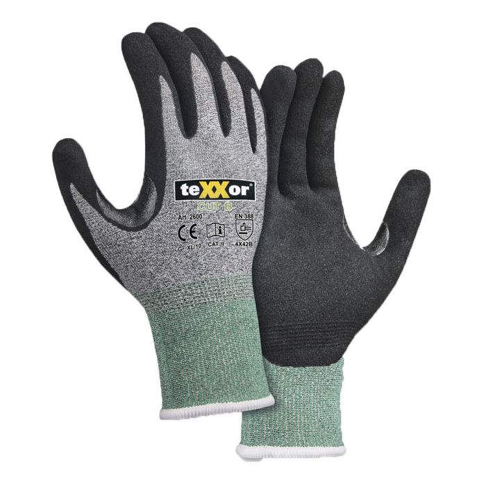Schnittschutzhandschuhe teXXor® 2600 schnittfeste Handschuhe Klasse B