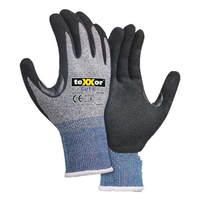 Schnittschutzhandschuhe teXXor® 2610 schnittfeste Handschuhe Klasse C