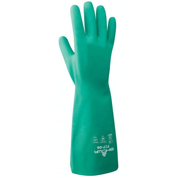 SHOWA® 727 Chemikalienschutzhandschuhe Nitril Handschuhe grün