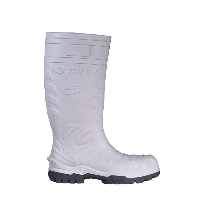 Sicherheitsgummistiefel Cofra® SAFEST WHITE S5 CI SRC chemikalienbeständiger Sicherheitsstiefel PU