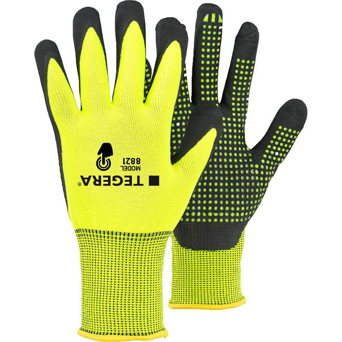 TEGERA® 8821 Montagehandschuhe mit Noppen Polyesterhandschuhe touchscreen TEGERA® Handschuhe