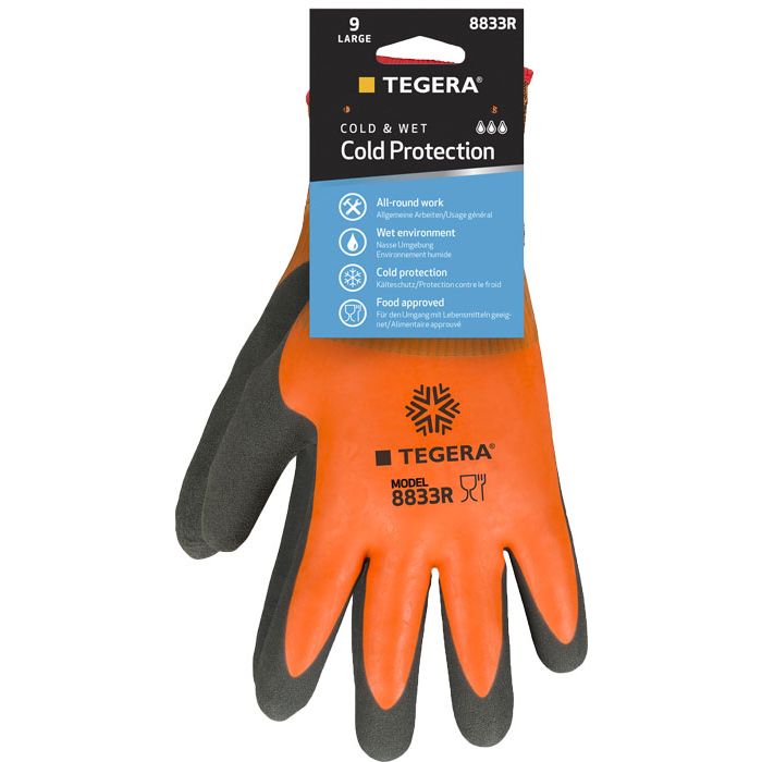 TEGERA® Winterhandschuhe 8833R TEGERA® Handschuhe vollbeschichtet SB-Verpackung