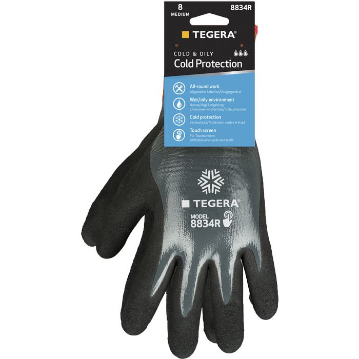 TEGERA® Winterhandschuhe 8834R TEGERA® Handschuhe vollbeschichtet touchscreen SB-Verpackung