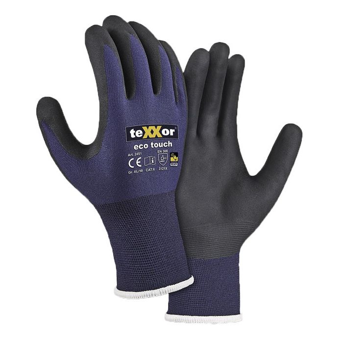 teXXor® 2451 Nylonhandschuhe Nitril Beschichtung teXXor® 2451 eco touch