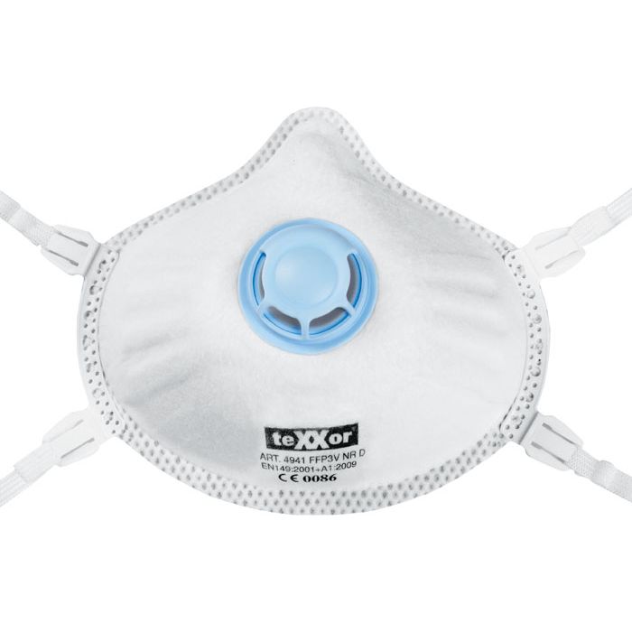 teXXor Atemschutzmaske mit Ventil FFP3V teXXor 4941 Maske FFP3V NR 