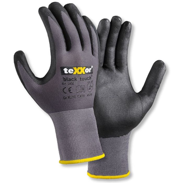 teXXor® black touch Montagehandschuhe Nitril Beschichtung teXXor Handschuhe 2450