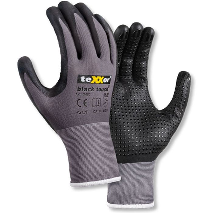 teXXor® black touch Montagehandschuhe Nitril Beschichtung teXXor Handschuhe 2452