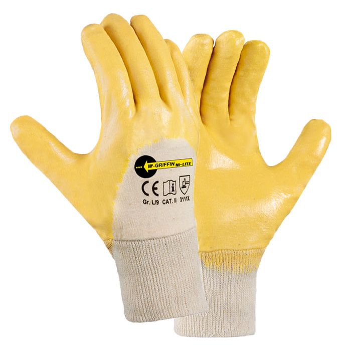 Top Griffin Ni-Lite Nitrilhandschuh gelb Handschuhe Nitril TOP-RANGE