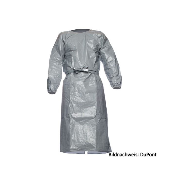 Tychem® 6000 F PL50 Chemikalienschutz-Ärmelschürze grau Chemieschutz-Kittel Kat. 3 Typ PB 3B