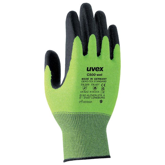 uvex C500 wet 60492 Schnittschutzhandschuh mit Bambusfaser