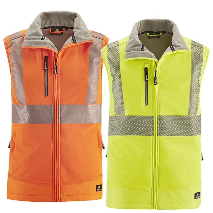 4Protect Warnschutz Softshellweste 3420 3425 PARAMUS gefütterte Weste 4Protect® workwear