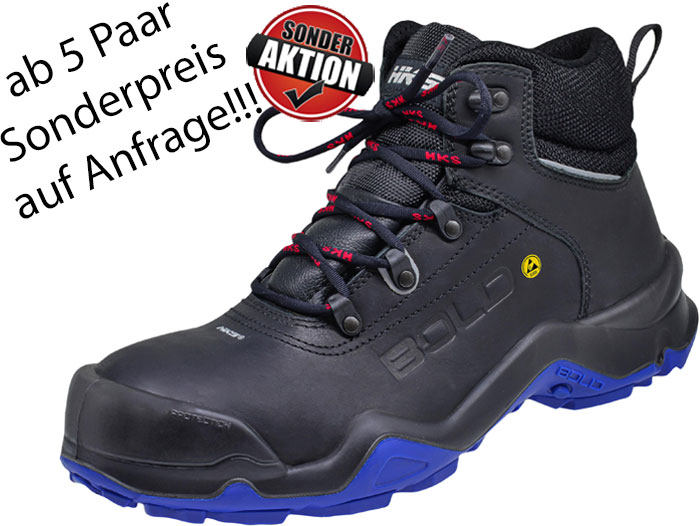 HKS Sicherheitsstiefel S3 HKS Bold-Blue Arbeitsstiefel DELTA 1 TP S3 SRC ESD