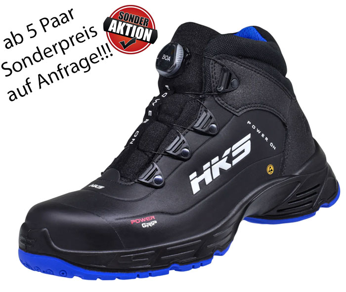 HKS Sicherheitsstiefel S3 HKS CPO-50 BOA R HKS Arbeitsstiefel S3 SRC ESD mit Boa Verschluss