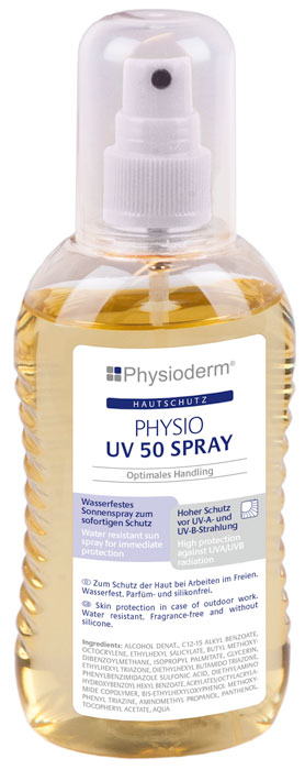 Physioderm® PHYSIO UV 50 Spray Hautschutz Physioderm Hautschutz - 200 ml Spray