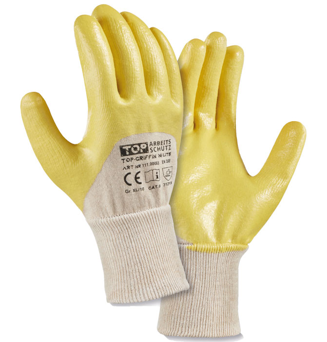 Top Griffin Ni-Lite Nitrilhandschuh gelb Handschuhe Nitril TOP-RANGE